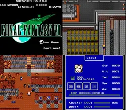 Cartucho de juego en inglés FINAL FANTASY VII para consola NES/FC