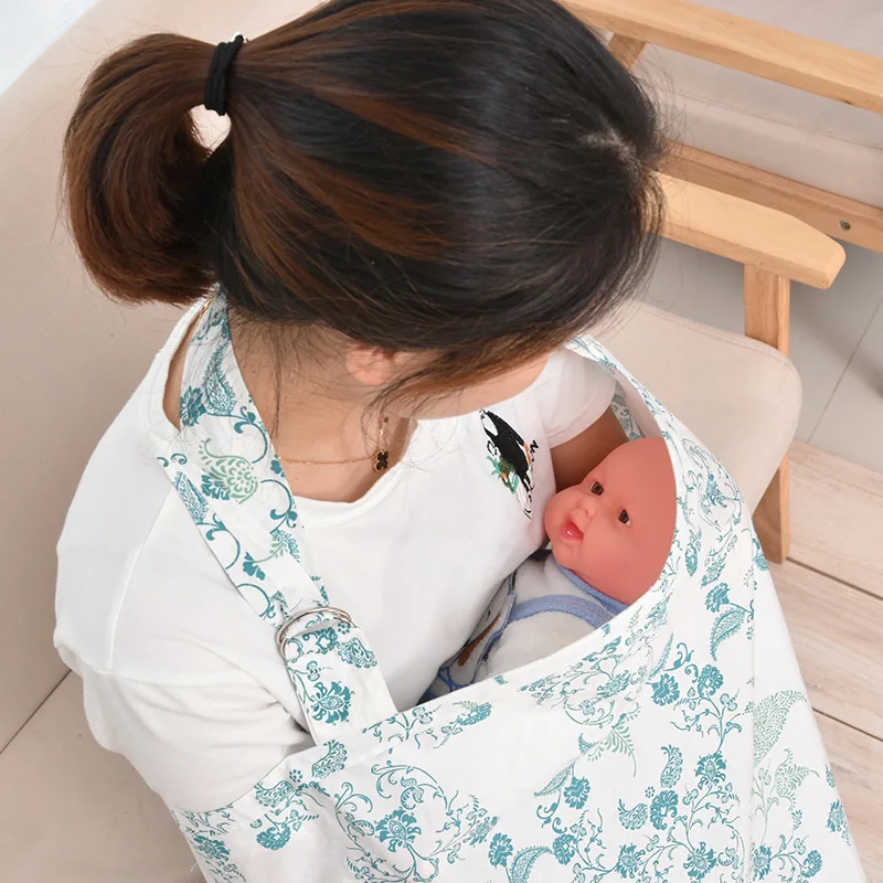 Breathable Breastfeeding Cover 100%cotton Muslin Breastfeeding Privacy Apron Outdoors Feeding Baby Nursing Cloth Nursing Cover