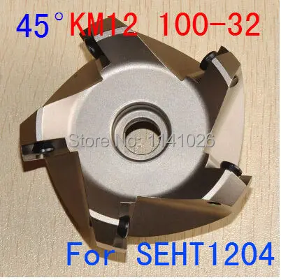 

Free Shipping KM12 100-32 45 Degree Shoulder Face Mill Head for SEHT1204