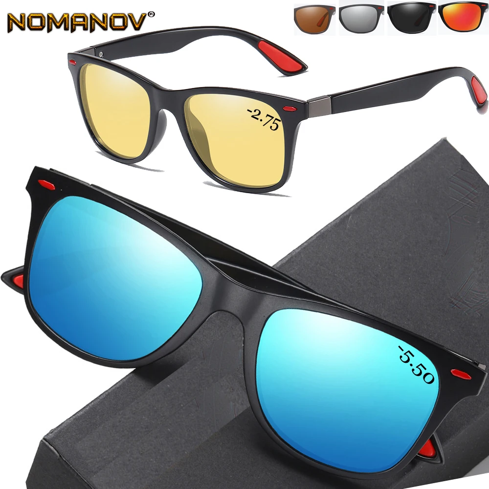 

Lentes De Sol Mujer Hand Made Frame Men Polarized Sun Glasses Mirror Sunglasses Custom Myopia Minus Prescription Lens -1 To -6