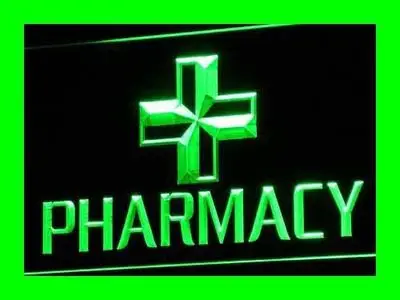 i151 Pharmacy Drugstore RX Shop LED Neon Light Light Signs On/Off Swtich 20+ Colors 5 Sizes