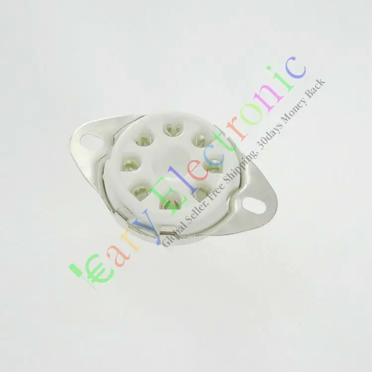 Wholesale and retail 4PCS 8 PIN ceramics VACCUM TUBE SOCKETS SAVER FOR KT88 6550 EL34 AUDIO tube amps free shipping