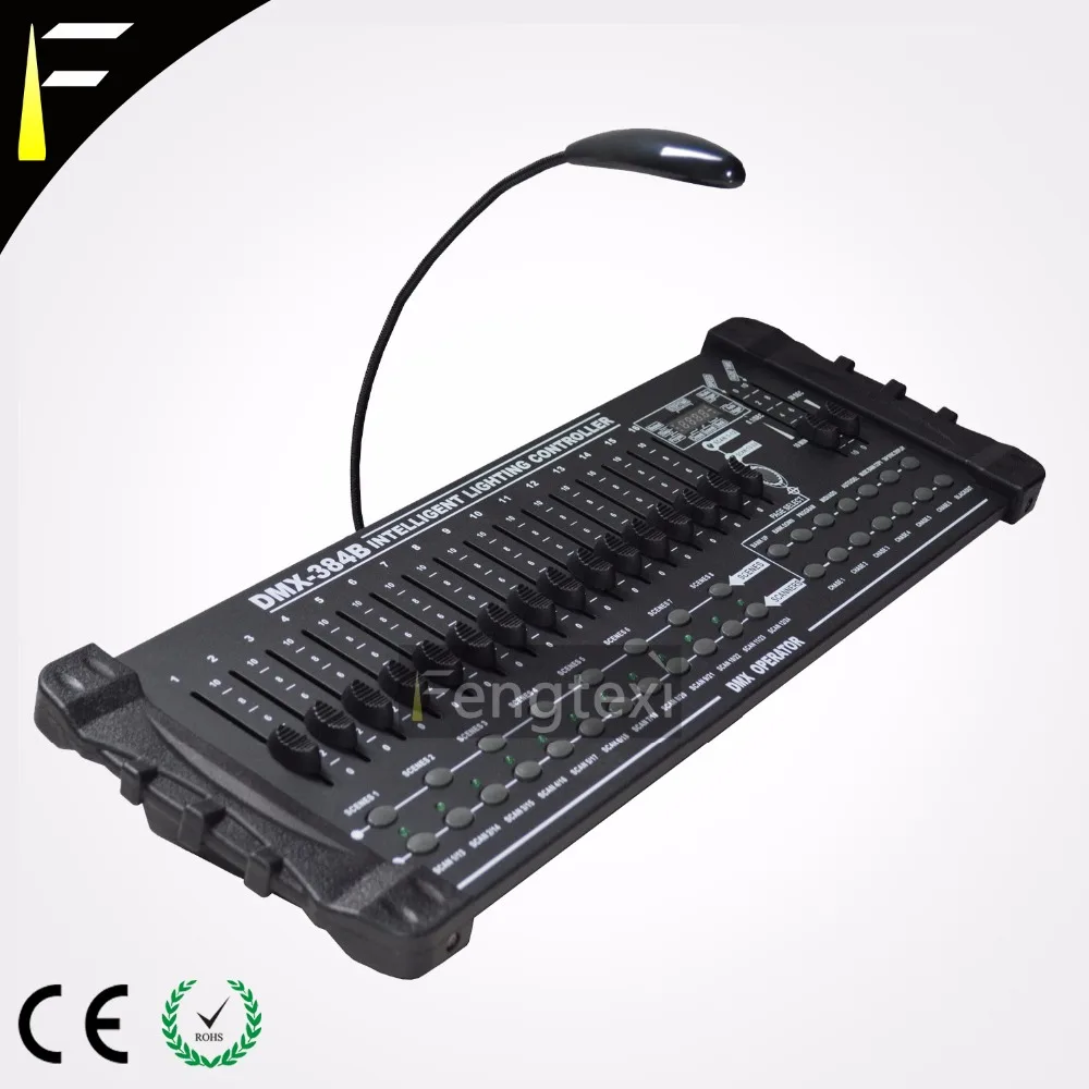 

Stage Light Fixture Controller DMX 384 512/1990 Consoles 384CHS Control 24 PCS Light Equipment For DJ Disco Party Stage Show