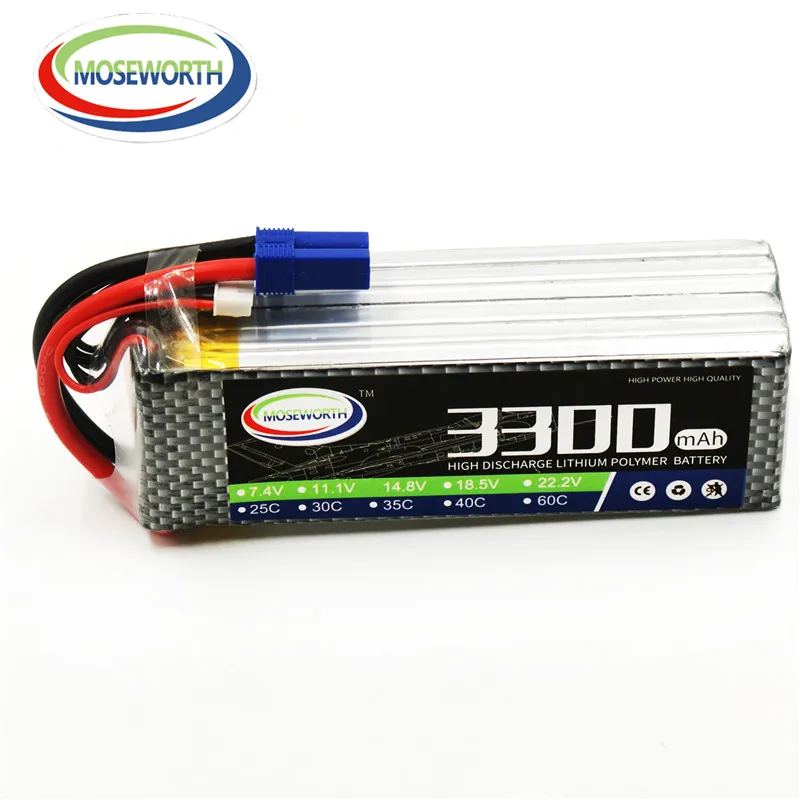 6S 22.2V 3300mAh 35C Lipo Battery For RC Drone Quadcopter Helicopter Car Airplane Remote Control Toys Lithium Polymer Battery