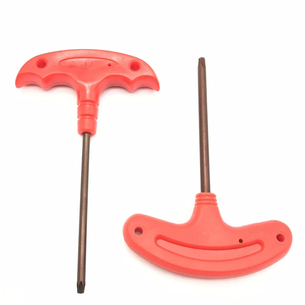 5 sztuk T typ klucza Torx flaga klucz T15 T20 Box koniec klucze czerwony kolor dla uchwyt na narzędzia CNC