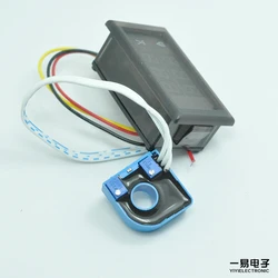 Double Digital DC Voltage Current Meters Voltmeter Ammeter CT Positive and negative electrode +/- current transformer 100V/10A