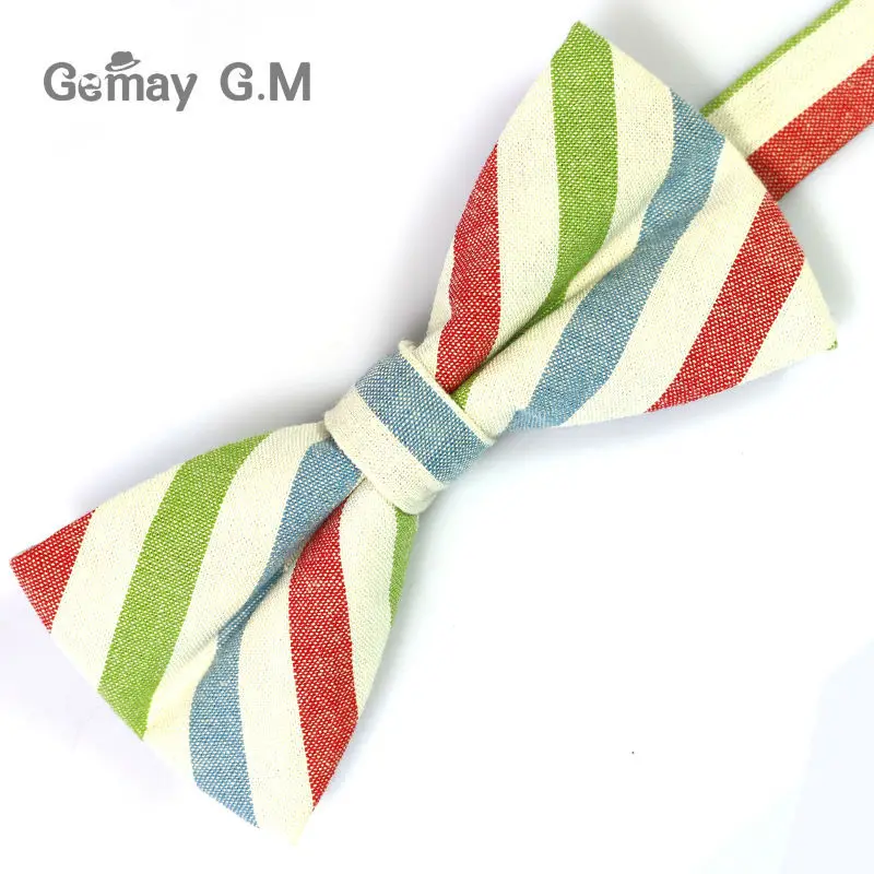 Fashion Classic Plaid Cotton Bowtie For Men Neckwear Adjustable Mens Bow Tie for Wedding England Style Plaid Bowties