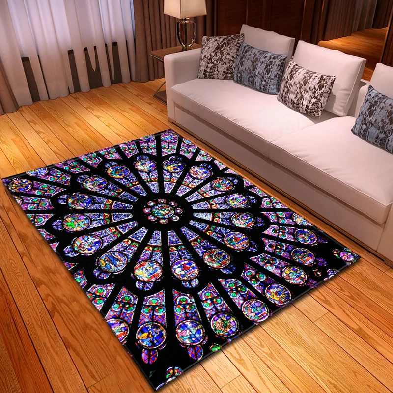 

Creative Europe Style Printed Carpets for Living room Bedroom Area Rugs Kitchen Bath Anti-Slip Mat Home decorate carpet Doormat