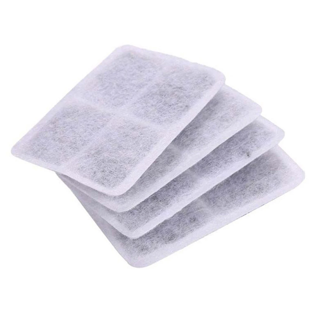 4 pz/lotto Filtro A Carbone Attivo Per 1.8L LED Automatico del Cane Del Gatto Gattino Acqua Potabile Fontana Pet Ciotola Bere Filtro Piatto