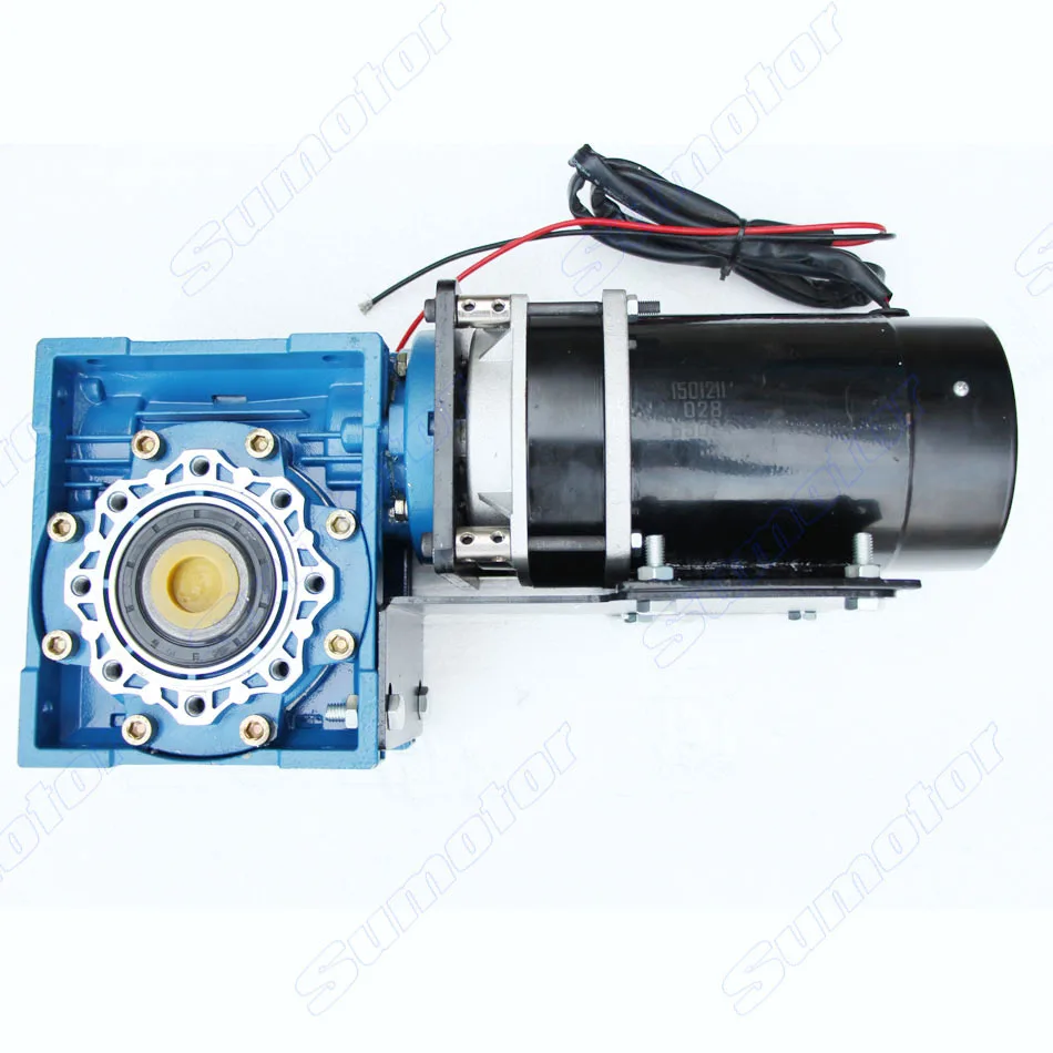 GW650 DC 24V 6 to 120 RPM Ultra low rpm Big torque Huge power Double output Electric worm gear motor DC Motor Durable Lifting