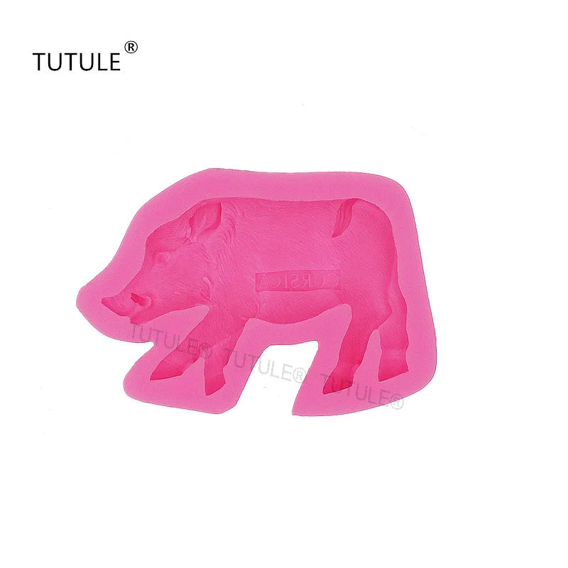 Gadgets- Boar biscuit cookie gingerbread mold-Cute pig silicone soap mold cake biscuit chocolate jelly pudding mold