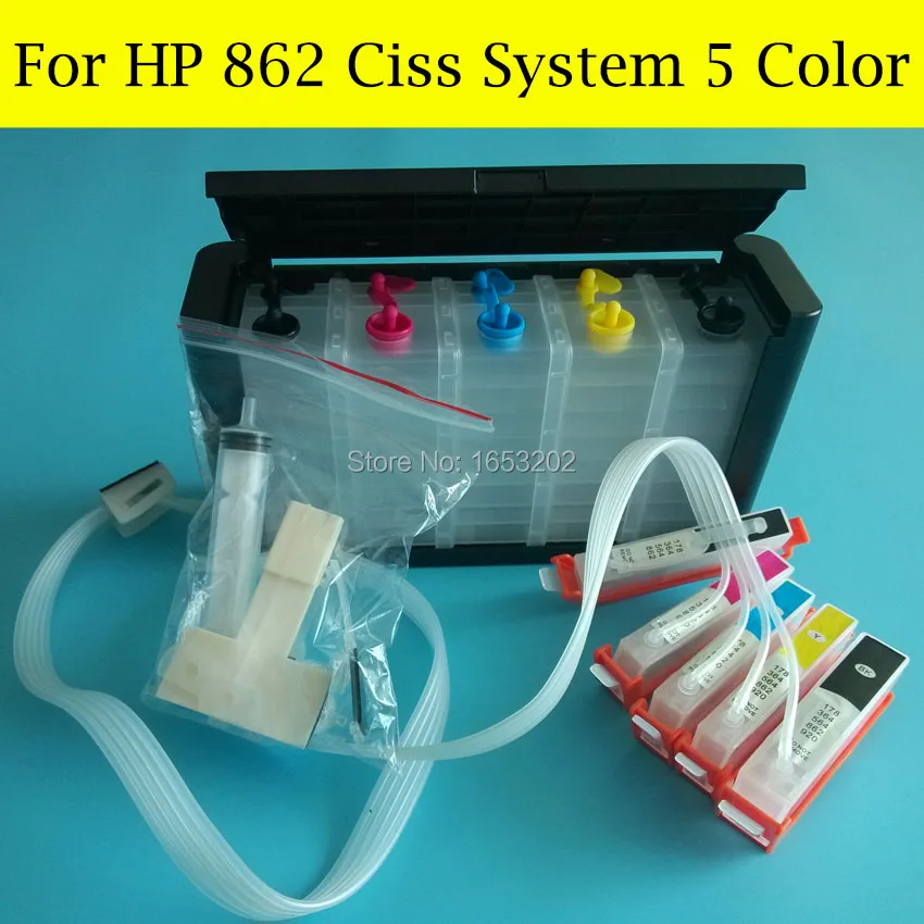 HP862 Continuous Ink Supply System For HP 862 Ciss For HP Photosmart B8558 C5388 C6388 D5468 Printer With Permanent Chip