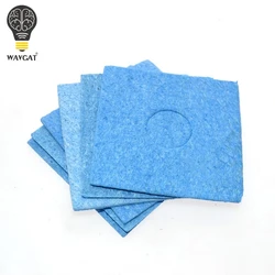 10 pcs 6*6CM Blue High Temperature Resistant Heatstable Soldering Iron Solder Tip Welding Cleaning Sponge Remove Tin