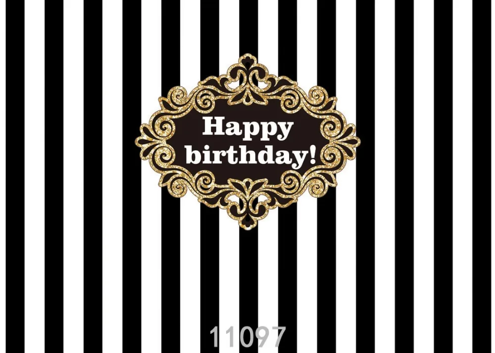 الأطفال الطفل عيد ميلاد حزب أسود أبيض المشارب خلفيات للتصوير الفوتوغرافي للصور استوديو التصوير الفينيل الخلفيات Photophone