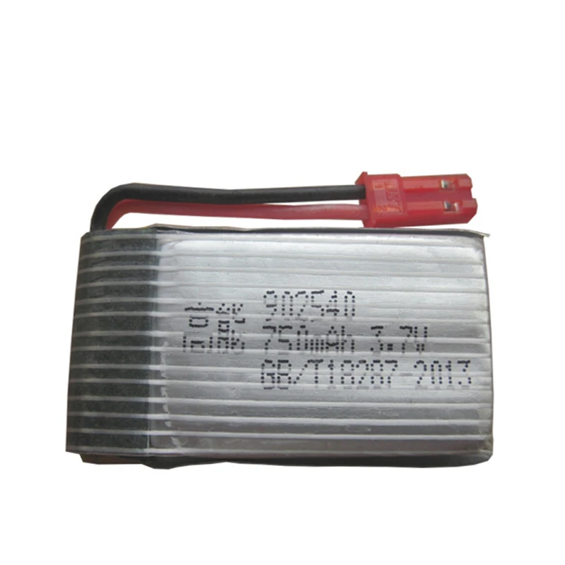 3.7V 750mAh lipo battery for UAV quadcopter MJX X400 X300C X800 RC aircraft HJ818 HJ819 902540 JST Plug