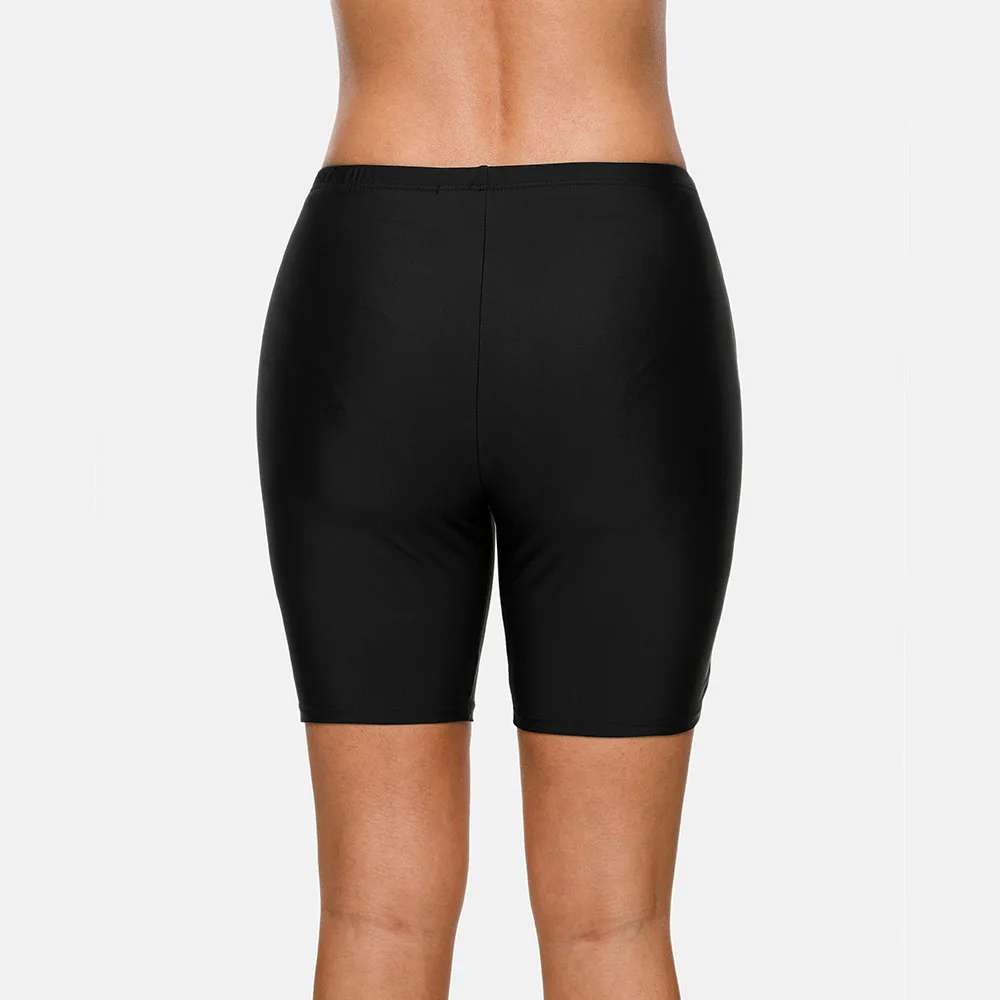 Anfilia-bañador deportivo para mujer, pantalones cortos ajustados Capris, Tankini inferior, ropa de playa