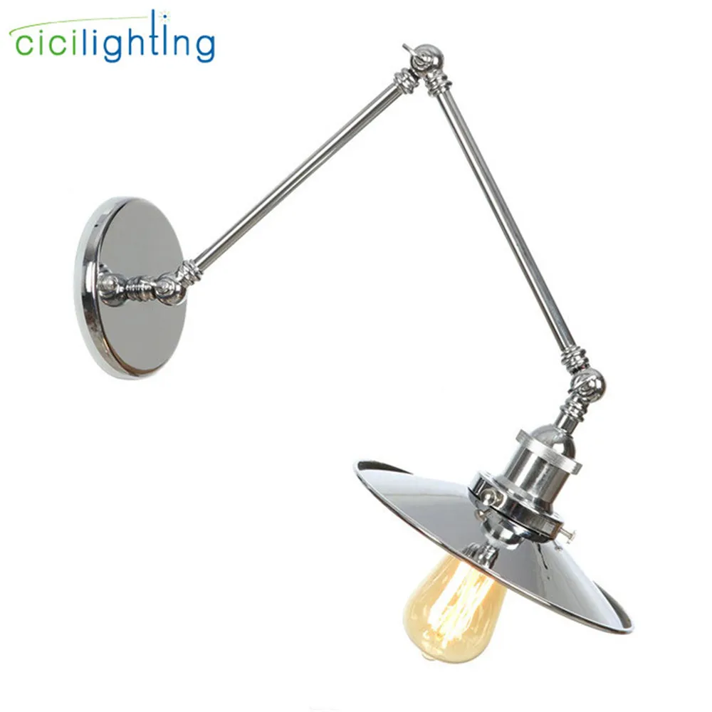 

Adjustable Long Swing Arm Wall Light Fixture Edison Retro Vintage Wall Lamp Loft Style Industrial Wall Sconce Appliques Lamp