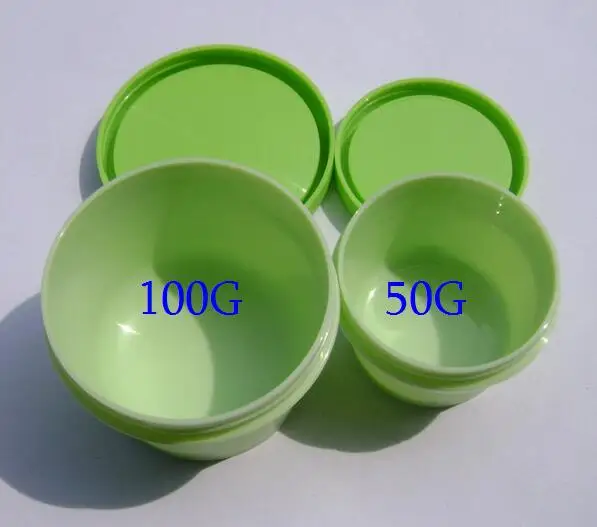 250pcs/lot 50g plastic mask cream jars, 50 g powder bottles, 50g gel packaging containers, cosmetic case