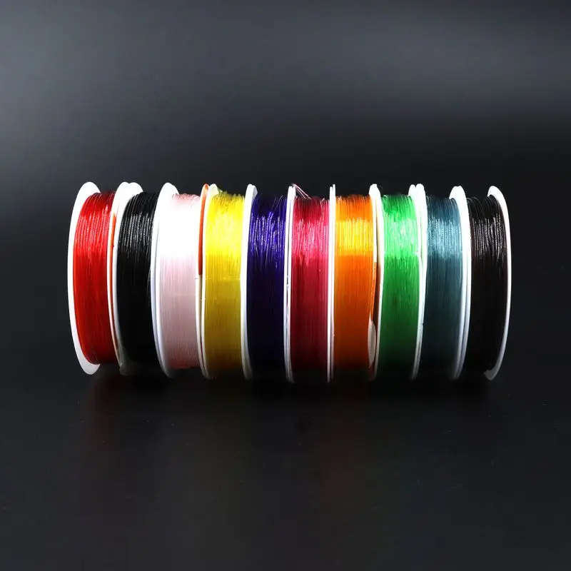 10Pcs Bunte Hohe Elastische Perlen Schnur Kristall String Gewinde Für Schmuck, Die DIY Halskette Armband AccessoriesSupplies – Detail 2