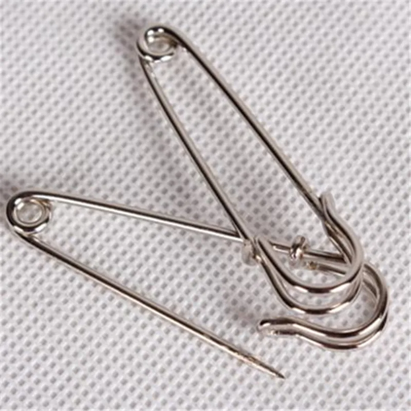 200pcs 6.5cm High quality Larger silver color Safety Pins