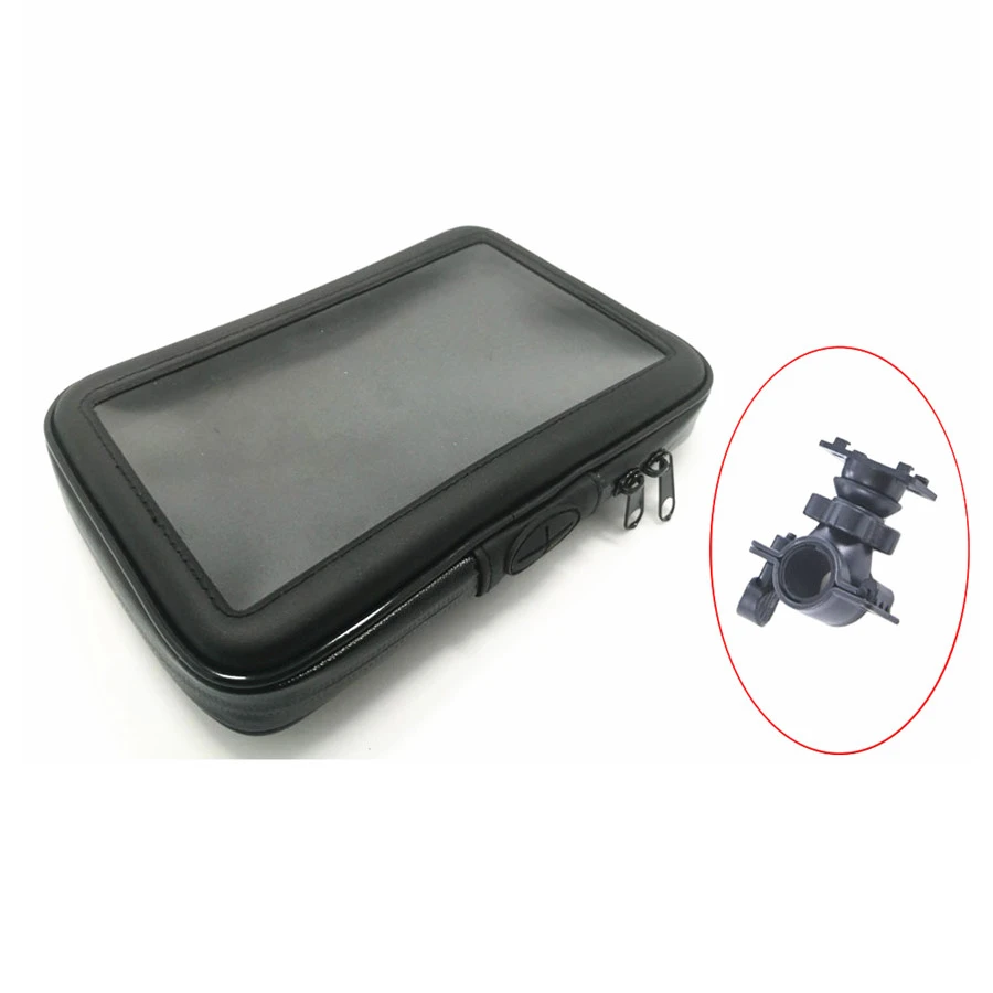 Bicycle Motor Bike Motorcycle Handle Bar Tablet Holder Waterproof Case Bag For 6.5-7 Inch Tablet