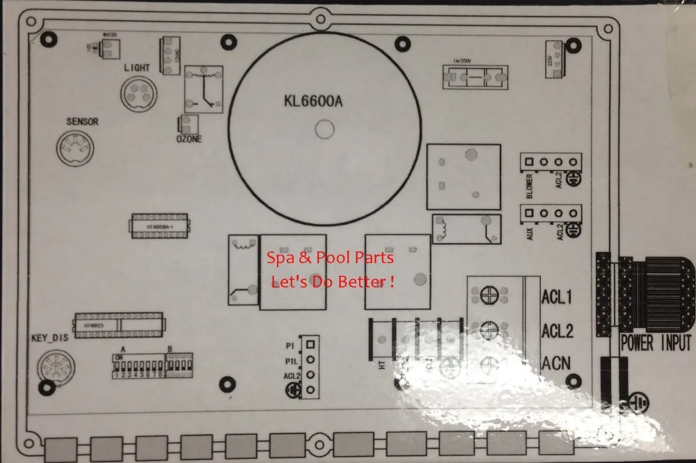 Ethink hot tub spa tub Set controller KL6600A  control box + control panel  can replace KL6500