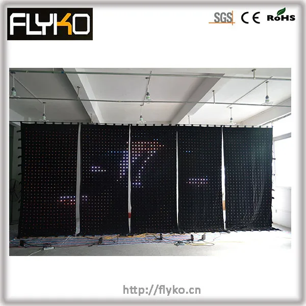 

P10CM new design connection led video curtain hot sale