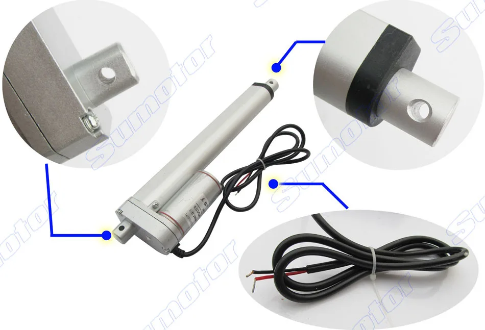 H200 8 "curso 200mm viagem atuador linear elétrico dc motor dc 24v 10 mm/s empurrador resistente 90kg para cuidados com a abertura das janelas da cama