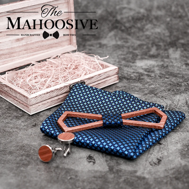 Mahoosive Nieuwe Collectie Mannen Houten Bow Tie Vorm Bowknots Hollow Uitsnede Hout Strikjes Voor Mens Wedding Suits