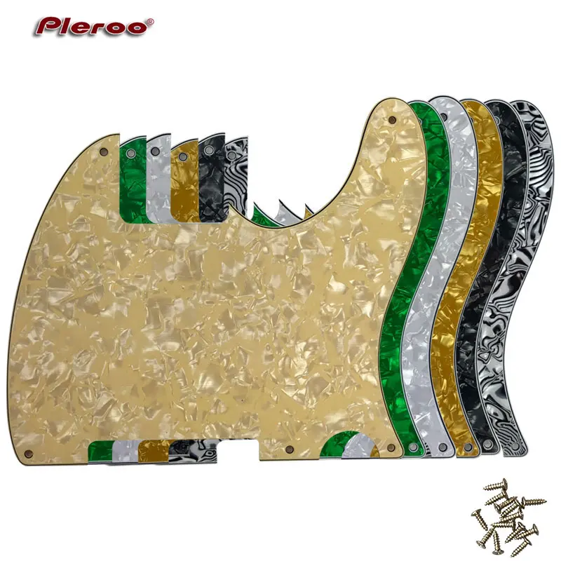 Pleroo aangepaste gitaaronderdelen - voor Amerikaanse standaard 5 schroefgaten 52 jaar Tele Telecaster DIY blanco gitaar slagplaat krasplaat