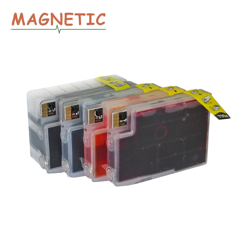 Printer 4x Magnetic Compatible refillable full ink for hp950 951 For HP Officejet Pro 8100/8600/251dw/276dw/8630/8650/8615/8625