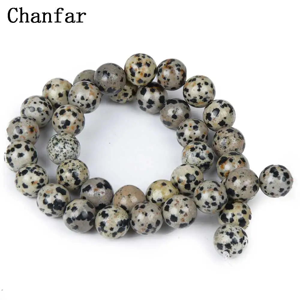 Spot Balmatine Stone Women Jewelry Fashion Making Loose Beads 4 6 8 10 12mm