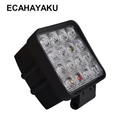 1 Piece 4 Inch LED Work Light Aluminum 48W Flood Driving Lamp for Off-road Cars Trucks Trailer SUV 4x4 4WD Motorcycle Boat 12V