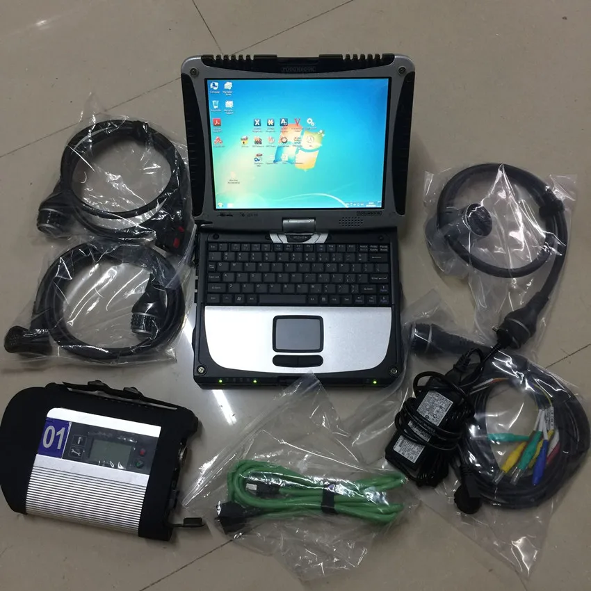 

Mb Sd Connect C4 Star Diagnosis Wifi DOIP High Quality with Software Newest 480gb Ssd Laptop CF19 i5 Ready to Use