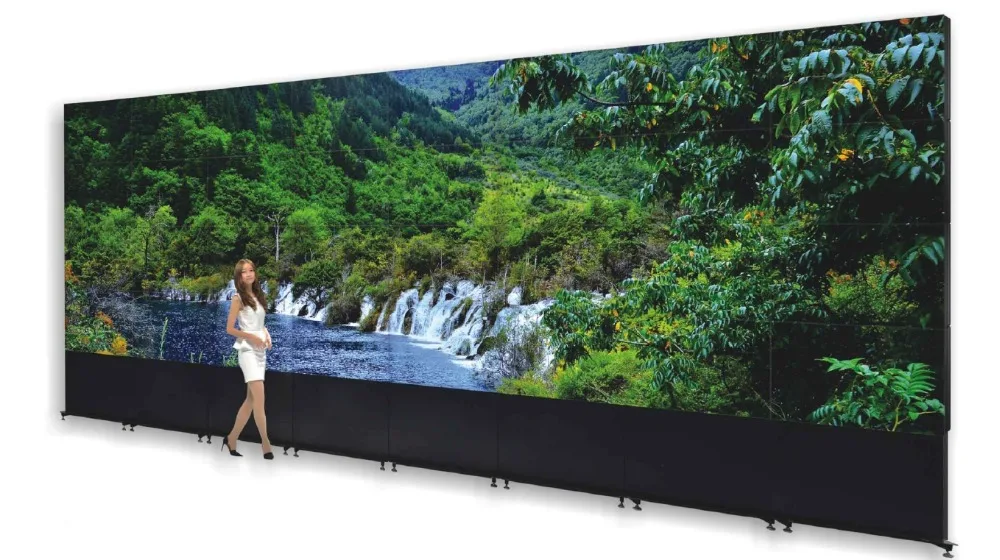 New seamless CCTV lcd video wall made of 3x3 lg 55'' transparent 0mm bezel panel screen Full HD LCD video wall