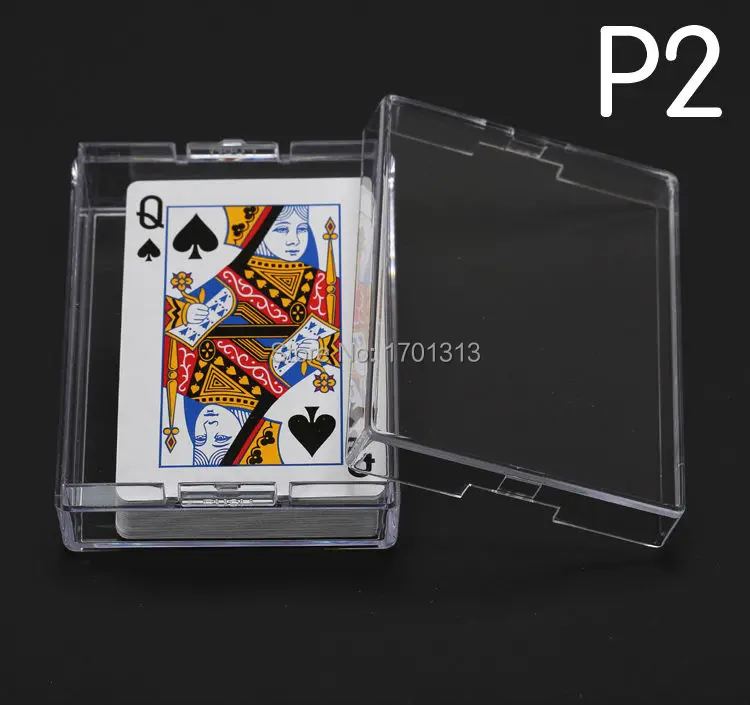 

Polystyrene Transparent Playing CARDS plastic box PS Storage Poker box packing material P2