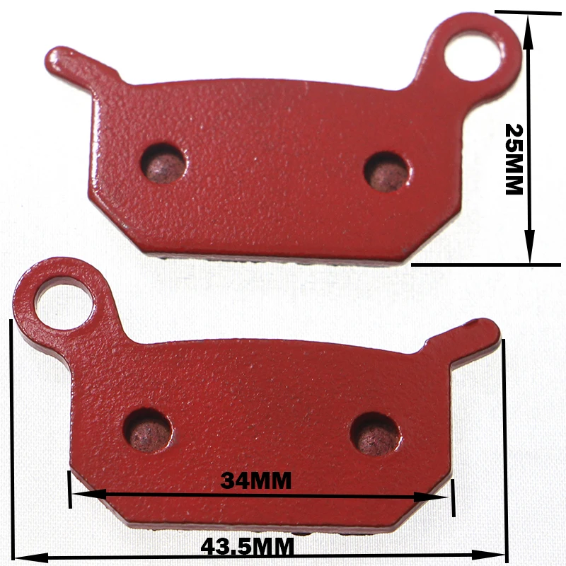 2 Pairs/Lot Red Sintered Bicycle Disc Brake Pads for Formula B4 MTB Mountain Bike Disc Brake Parts