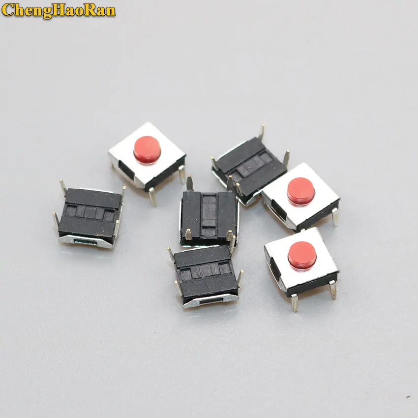 ChengHaoRan 10 pcs 6X6X3.1mm Touch Button Switch 4pin DIP 6 * 6 * 3.1mm tact Tactile Switches Button for LCD Screen Monitor