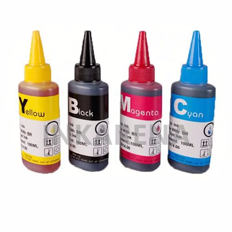 INKARENA 4 Bottle Refill Ink Kit +Compatible Cartridge Replacement For HP655 deskjet 3525 4615 4625 5525 6525 Inkjet Printer