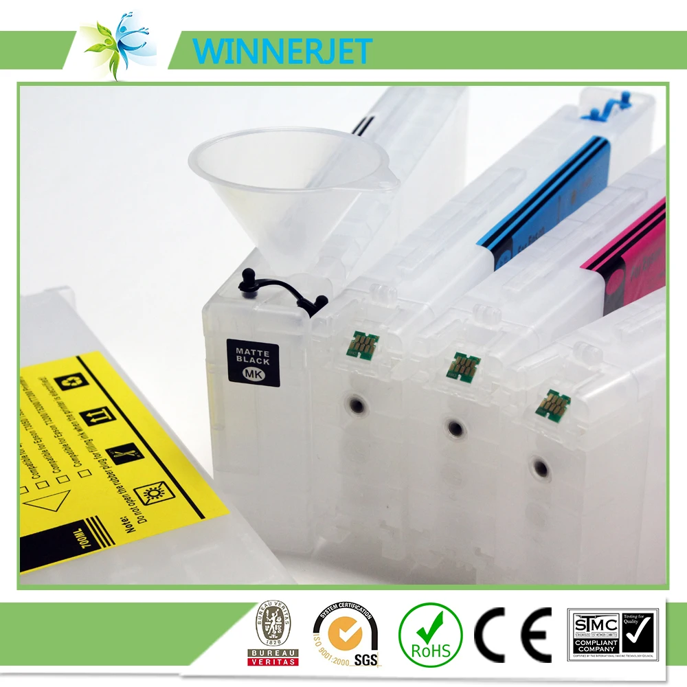 Winnerjet 700ml Empty Ink Cartridge for Epson Sure Color SC T3200 T5200 T7200 Refill Cartridge