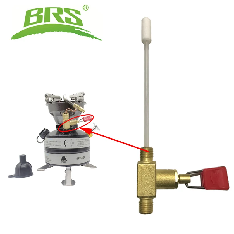 BRS-12A Switch Type Two-way Valve For Oil Stove Camping Equipment Gas Stove Accessories