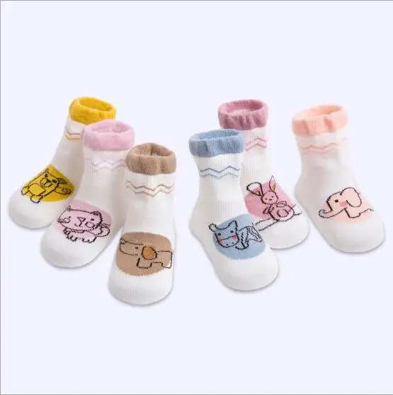 Chaussettes amples en coton pour enfants de 0 à 5 ans, 5 paires par lot, pour bébés garçons et filles, nouvelle collection