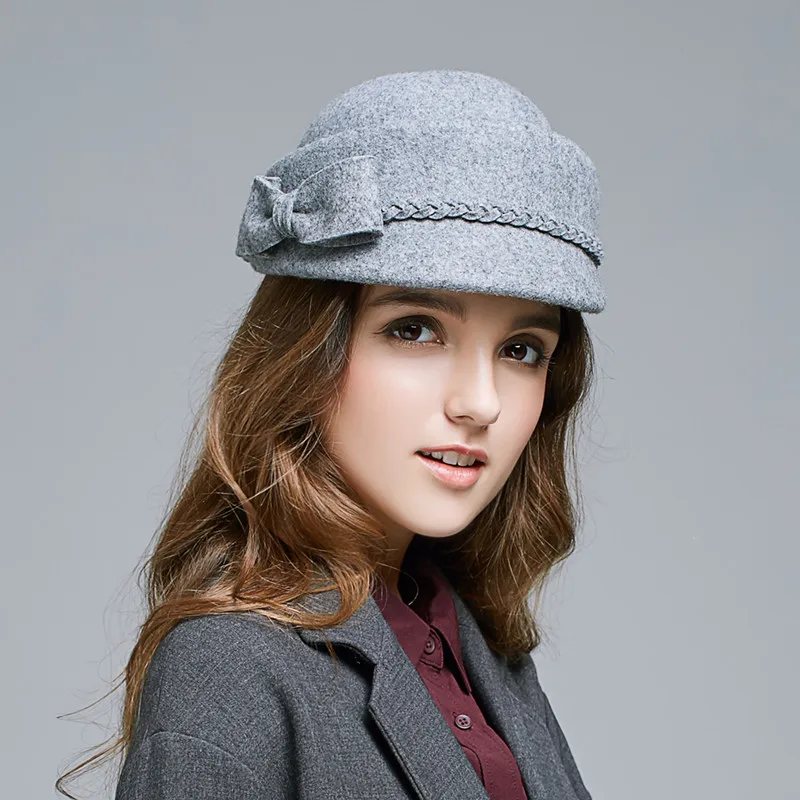 

Fashion Beret Wool Hat Autumn Winter Korean Women Warm Elegant Cap Female British Retro Berets Hats Ladies Beautiful Caps H6754