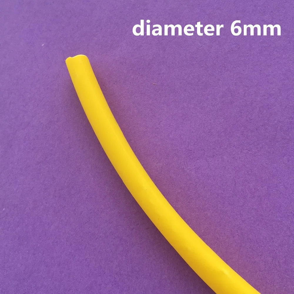 1meter/pack L110Y Yellow Color Diameter 6mm High Quality Heat Shrinkable Wire Conduct  Shrinkage Ratio 2:1