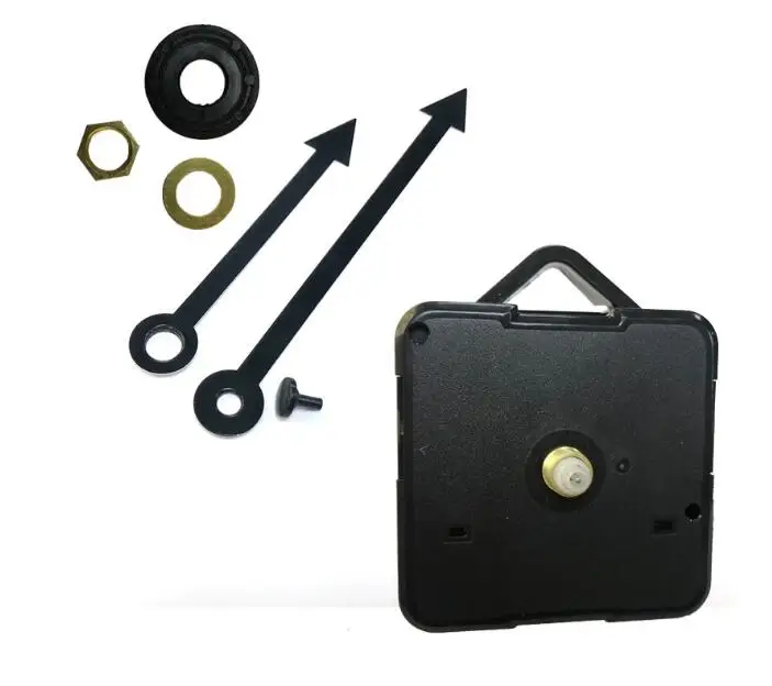 

The NEW DIY Quartz Wall Clock Mechanism Parts Replacement Repair Clock Parts Arrow shaped Hands Tools Set with hook shaft 6mm