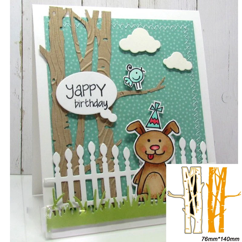 

Tree DIY Cutting Die Silver Embossing Template Scrapbooking Paper Card Album Photo Making Handicraft Decoration