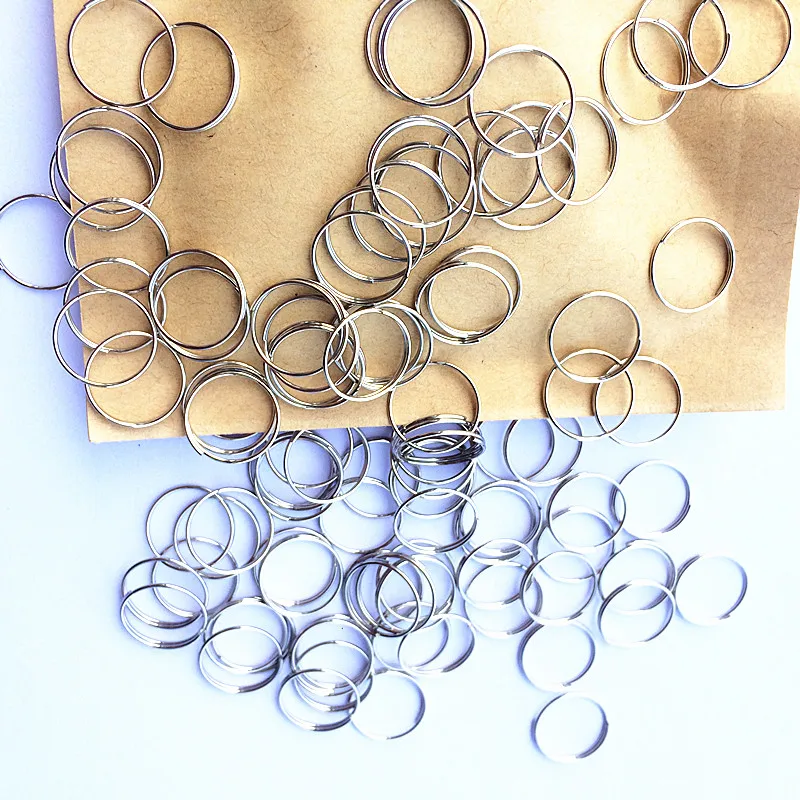 Top Quality 1000pcs 12mm Chrome Stainless Steel Round Rings Crystal Diy Chandeliers Accessories Hooks Curtain Beads Connectors