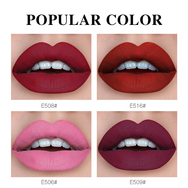 ON SALE-Pudaier 16 Colors Matte Lip Gloss Waterproof Makeup Velvet Nude Lip Tint Long Lasting Lipgloss Tubes Liquid Lipsticks