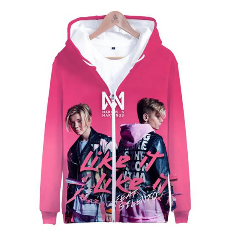 Moletom Marcus und Martinus 3D Druck Frauen/Männer Hoodies Sweatshirts Hip Hop Langarm Mit Kapuze Zipper Jacke Mantel Kawaii kleidung