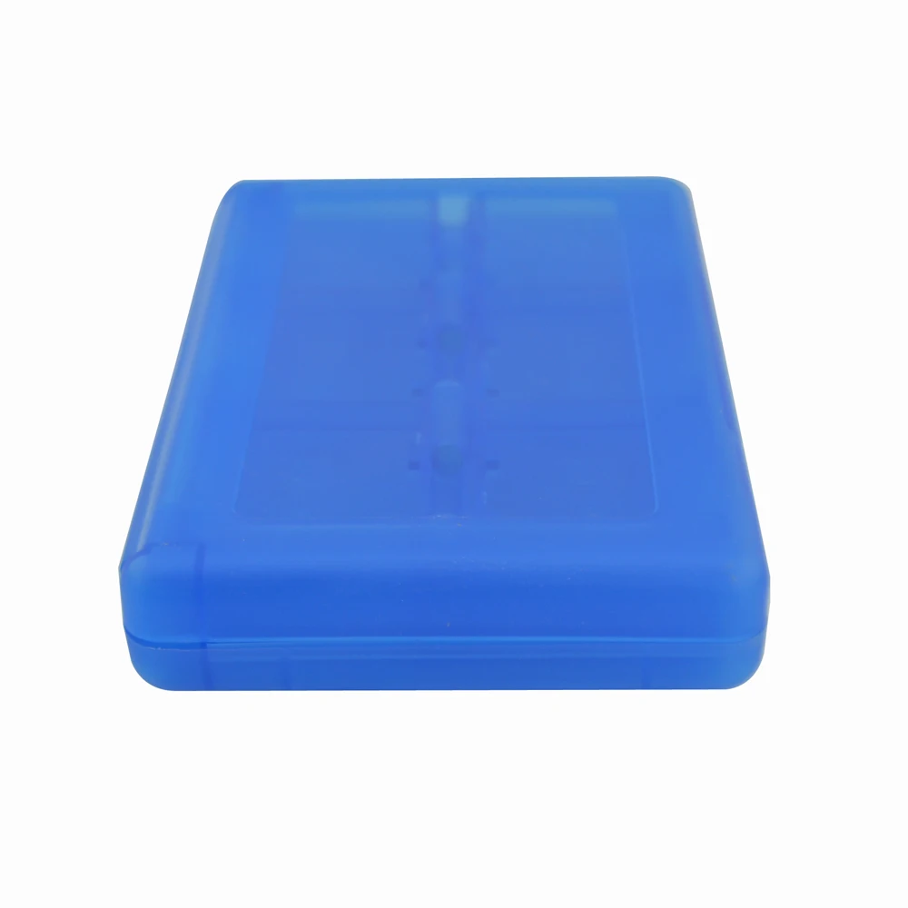 10pcs Multifunction 28 in 1 Protective Game card Cartridge Holder Case Box For DS-Lite /3DS-XL/LL blue